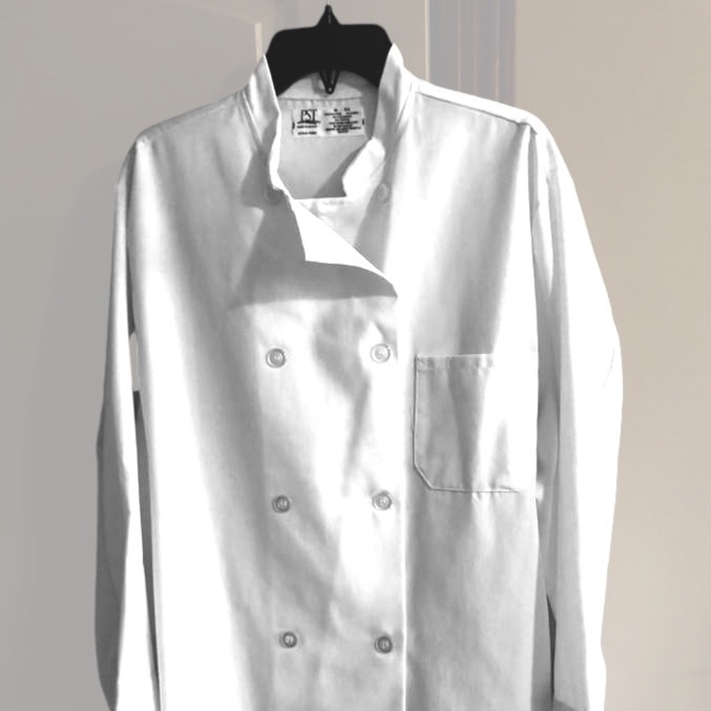 Men’s Chef Jacket White Size 46 Regular New Without Tags